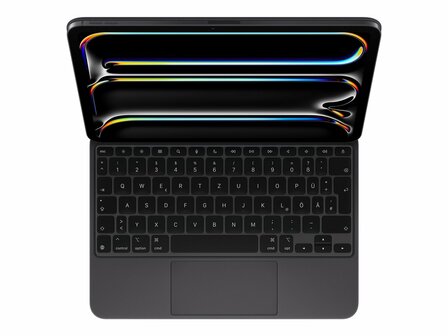 APPLE Magic Keyboard f&uuml;r iPad Pro 11 (M4) - Deutsch - Wei&szlig; - Schwarz 