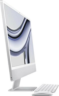 Apple iMac24&quot; Silver/M4-10C-CPU,10C-GPU/24GB/512GB SSD/Key-ID-Deutsch/MM2/1GB Ethernet