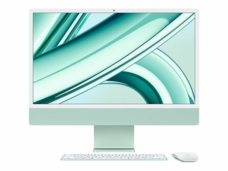 Apple iMac24&quot; Silver/M4-10C-CPU,10C-GPU/24GB/512GB SSD/Key-ID-Deutsch/MM2/1GB Ethernet