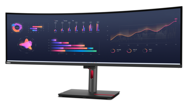 Lenovo ThinkVision P49w-30 - LED-Monitor - gebogen 