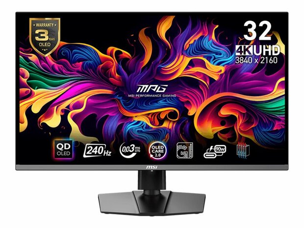 MSI MPG 321URXDE QD-OLED - OLED-Monitor - 4K - 80 cm (31.5") - HDR